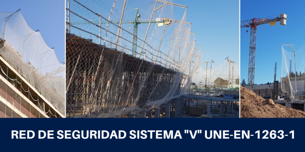 RED  DE SEGURIDAD SISTEMA "V" UNE-EN-1263-1